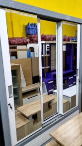 Lemari Pakaian Pintu Sliding Full Cermin