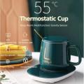 New Coffee Cup Warmer Heater And Saucer Automatic Heating Mug Pad Set With Box. 