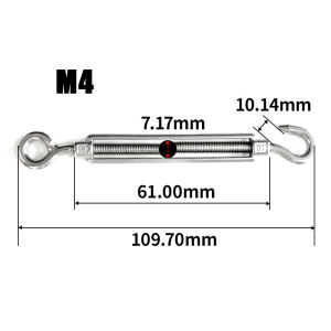 304 Rotary Buckle Stainless Steel Eye Style Wire Tensioner Screws Bolts Hardware