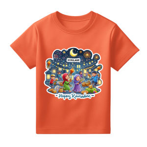 Baju Kaos Distro Anak Laki Laki Import ( 043 OREN ) SIZE XXL ( 9-10 TAHUN )