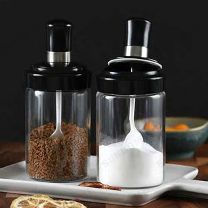 Creative Glass Seasoning Bottle Large Capacity Multi-Purpose Condiment Bottle Spice Container