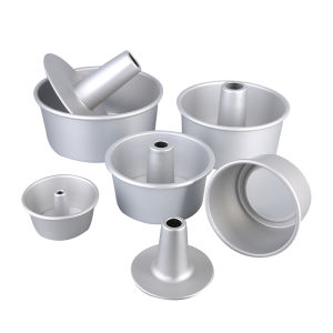 Specool® Cake Mould 6/8 inch Round Chiffon Cake Tin Set Non Stick Spring Form Loose Base Baking Pan Tray Pudding Mold