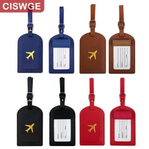 [COD] CISWGE SPORTS 1PC Women Men PU Leather Luggage Tag Suitcase Identifier Label Baggage Boarding