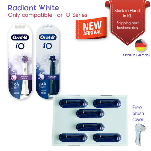 OralB iO Radiant White RB WW Angled Bristles Deeper Plaque Removal