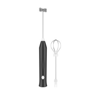 HOUCHU Handheld Electric Milk Frother Wireless 3 Speeds Control Whisk Egg Beater Milk Shake USB Rechargeable Mini Coffee Blender for Coffee