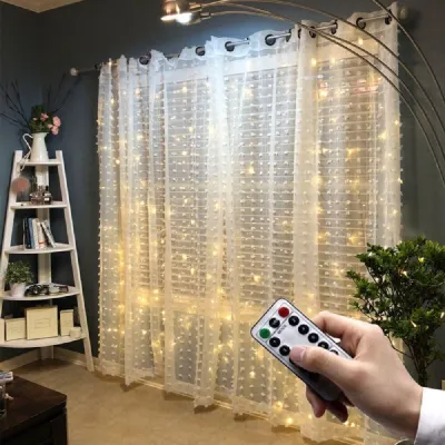 300Leds Curtain Lights 8Modes Led Curtain String Lights Waterproof Fairy Lamp Christmas light Windows Decor with Remote