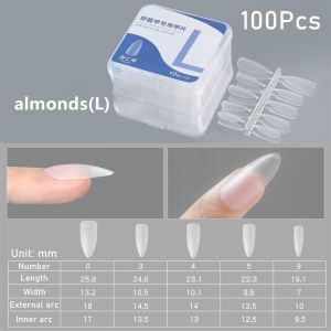 100 Buah Manikur Palsu Fake Nail Stiker Seni Kuku Ultra Tipis Mode Palsu