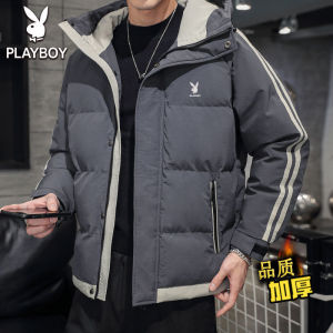 PLAYBOY Down cotton jacket mens jacket winter new mens cotton clothing thickened cotton jacket