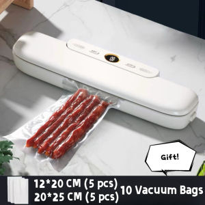 HomeFlex Vacuum Sealer Machine for Food Storage Portable Automatic Plastic Packaging Vacuum Sealing Machine for Kitchen and Home Vacuum Seals Food for Freshness