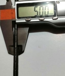 as baja bintik hitam 5mm panjang 100cm lurus