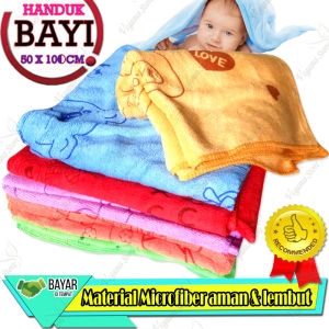 Handuk Bayi Karakter Warna Halus dan Lembut Size 100 x 50 Cm/Handuk Bayi Murah-VEGASUS Store(COD)