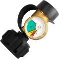 DOZYANT Propane Tank Gauge Level Indicator Leak Detector for 5lb-40lb Propane Tanks (2 Pack), Universal for BBQ Gas Grill, Cylinder, RV Camper, and More Appliances, Type 1 Connection. 