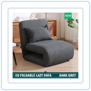 【Pure Care】 C6 Foldable Tatami Lazy Sofa Adjustable Backrest Cozy Couch Cushion Floor Reclining Lying Folding Bed