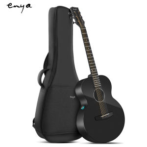Enya Acoustic Electric Guitar Carbon Fiber X3 Pro Mini Travel Guitar AcousticPlus 36” 3/4-Sized Guitar Bundle with Gig Bag Instrument Cable & USB Type-C Charging Cable(X3 PRO MINI)