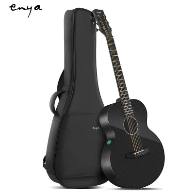 Enya Acoustic Electric Guitar Carbon Fiber X3 Pro Travel Guitar AcousticPlus 41” Full-Sized Guitar Bundle with Gig Bag Instrument Cable & USB Type-C Charging Cable