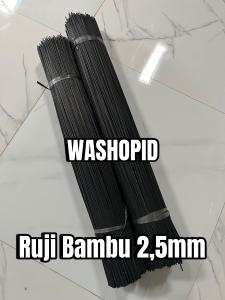 Jeruji Sangkar lidi 25 mm Panjang 65cm isi 100 batang Ruji hitam Berkualitas Kuat Halus Bulat