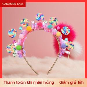 CS Băng đô kẹo mút hoạt hình mới băng đô kẹo ngọt Phụ kiện tóc công chúa trái tim nữ tính