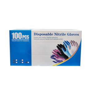 [SG Ready Stock]Disposable Nitrile PVC Gloves 100PCS/Box Powder-Free Waterproof and Oil-Resistant Kitchen gloves