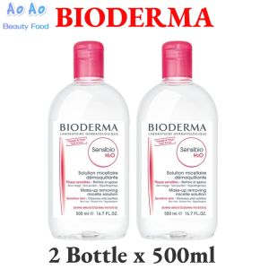 Bioderma Sensibio H2O 500ml (2 Bottle) Bioderma Micellar Water 500ml- Hypoallergenic Makeup Remover EXP:2028