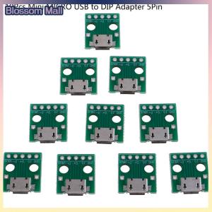[Blossom] 10 cái Bộ chuyển đổi Micro USB sang Dip đầu nối cái 5 Chân bảng chuyển đổi PCB