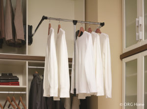 Wardrobe Pull Down Hanger Pro Adjustable Lift Rod space saving Storage System