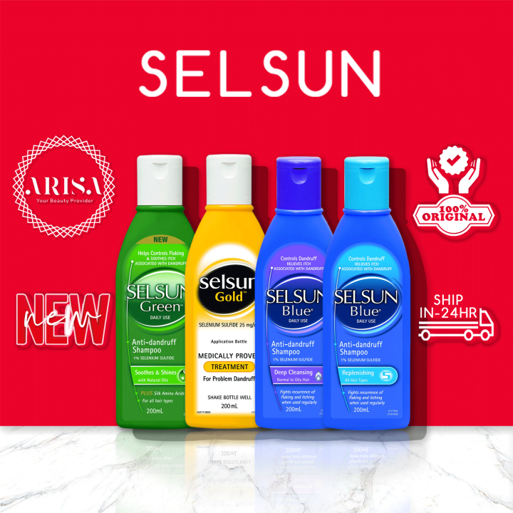 5.5 SALE⭐ SELSUN Anti-Dandruff Shampoo Australia Range Gold Treatment ...