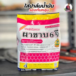 ผาขาบ6จี สารกำจัดแมลง กำจัดเพลี้ย มด ปลวก มอด หนอนกอ ใช้รองก้นหลุมในการปลูกพืช ปริมาณ 1 กิโลกรัม ใช้งานง่าย