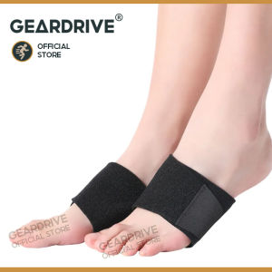 GEARDRIVE Arch Pad Support Insoles Sleeves for Flat Foot Correction High Arch Cushion Plantar Fasciitis Pain Relief Foot Pads