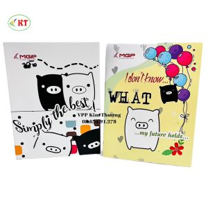 Lốc 10 quyển Tập (MGP) 96 trang 4 ô ly vuông định lượng 70gsm (kt: 156 x 205mm) phù hợp cho học sinh cấp 2 cấp 3 viết bút bi không lem