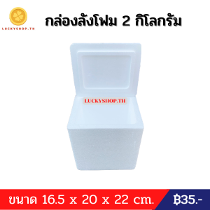 กล่องลังโฟม 2 กิโลกรัม