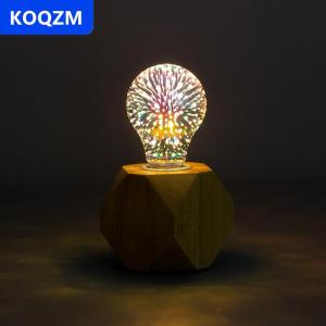 [COD] KOQZM Bóng đèn LED trang trí 3D bóng đèn cổ điển E27 6W 85-265V đèn pháo hoa hình sao