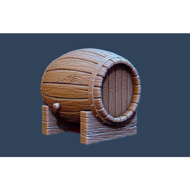 [Board Game Token] Wooden Barrel and Stand - DnD Token | Lazada.co.th