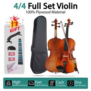 AOS Professional Violin Plywood Material 4/4 Full Set of Accessories