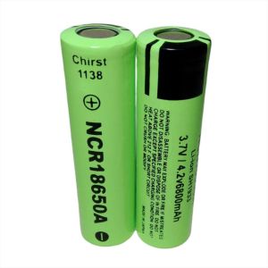 BATERAI MURAH & AWET BATRE SENTER ELECTRONIK LAINNYA Li-ion 18650 3.7V  6800mAh Warna Hijau Muda