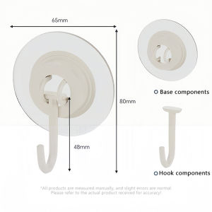 Heavy Duty Self-adhesive wall hanging hook ceiling strong traceless ceiling hook 360° rotating hook transparent Household Multi-function Hook