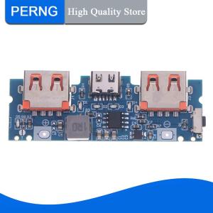 [PERNG] Tehe DIY Motherboard 5V 2.4A Micro Type-C Mobile Power Bank Lithium Battery Charger Board LED Dual USB 18650 Booster Module