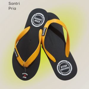 Pondok Pesantren Santri Full Hitam - Sandal Jepit Pria Karet