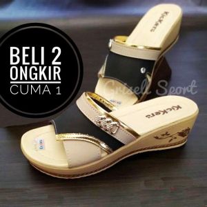 Sandal Sendal Wanita Selop Slop Terbaru 2022 Kekinian