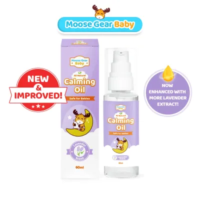 Moose Gear Baby Calming Oil 60ml (Lavender Scent) Rehydrates Skin