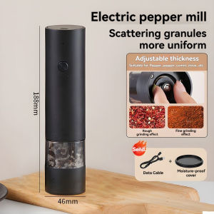 USB rechargeable Electric pepper grinder Sea Salt Grinder/ Food grade material Ceramic core