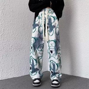 Pants For Men 2025 Fashion Casual Pants Hong Kong Style Hip-hop Straight Pants Baggy Straight Slacks Trouser