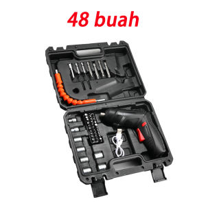 Cordless Screwdriver 4.2 V - Mesin Bor Obeng Baterai Batere Kunci Sok Electric Screwdriver Set Screwdriver Baterai
