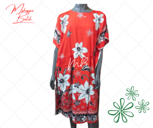 3XL-4XL Jumbo Size Batik Floral Kaftan or Kalong Pangbahay Daster for Women
