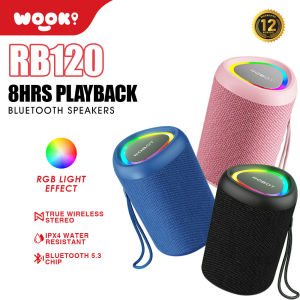ROBOT RB120 New Portable Bluetooth Speaker with TWS Connectivity RGB Lighting IPX4 Waterproof 12 Months Warranty