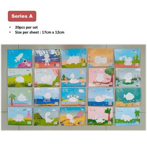 Kids DIY 3D EVA Sticker Craft Kit Children educational toys art & craft set dual-side for paste sticker & coloring  TT59