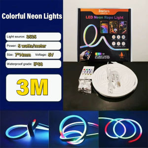 LED Neon Strip RGBIC Waterproof Ceiling Light Flexible Ribbon Tape Light Bluetooth Running Lights