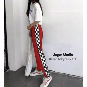 MM MERLIN TRAINING JOGGER ( COD ) + ( GRATIS ONGKIR ) JOGER Santai bahan babyterri melar pinggang karet murah meriah muat BB 40-60kg