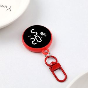MINIFELE 262 Waterproof Keychain Digital Watch Cartoon Astronaut Style Pendant Clock Creative Luminous Digital Display LED Electronic Watch For Student