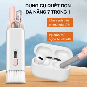 Bộ Dụng Cụ Vệ Sinh Bàn Phím Máy Tính Tai Nghe Đa Năng 7 In 1 Siêu Tiện Lợi Nhỏ Gọn Dễ Dàng Đem Theo