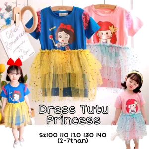 DRESS ANAK PEREMPUAN IMPORT MURAH PRINCESS TUTU GLITER